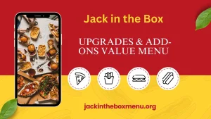 Upgrades & Add-Ons value menu at jack in the box
